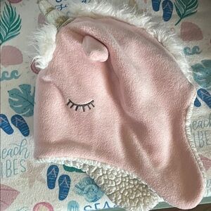 Pink Unicorn Fleece Hat